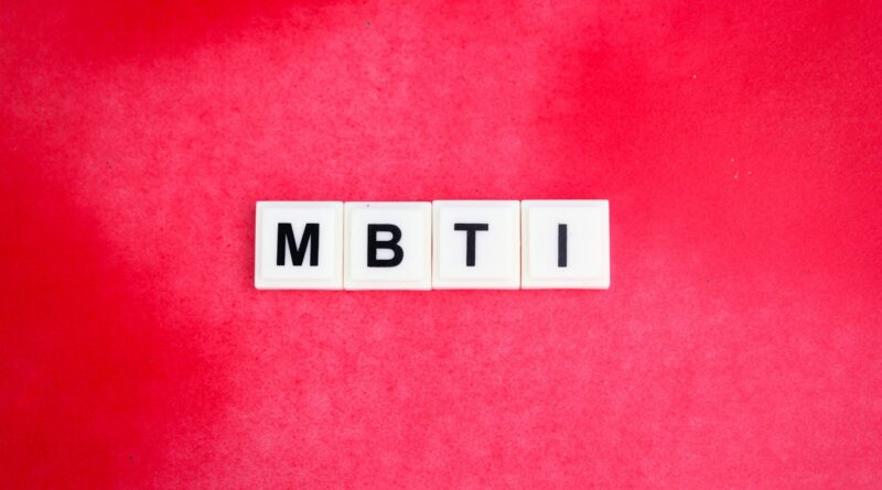 MBTI alphabet letters or Myers-Briggs Type Indicator words.